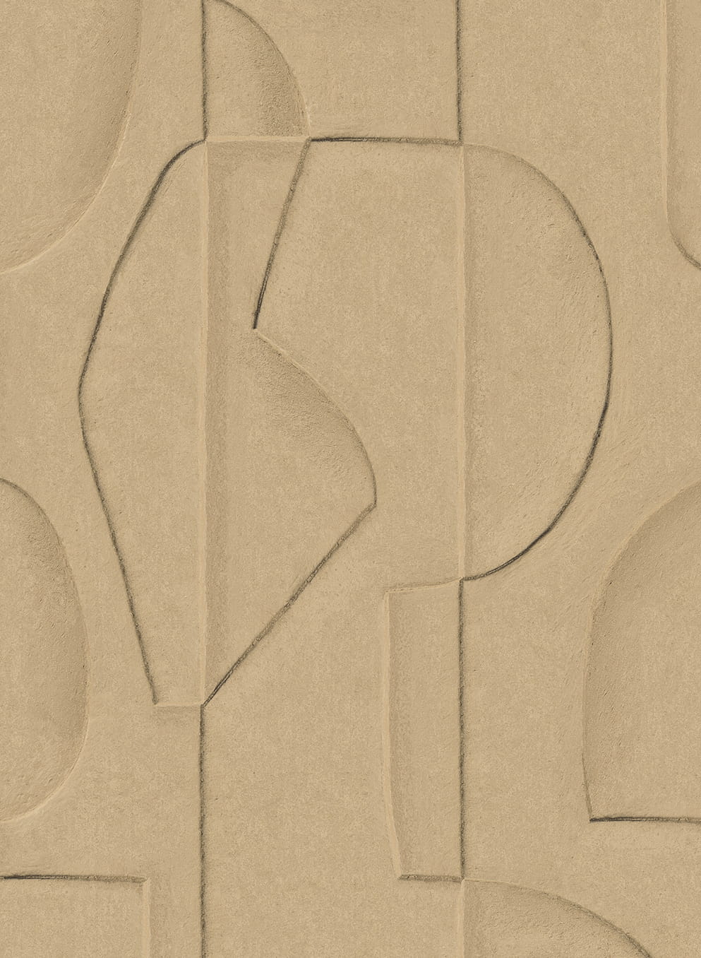 Wandbild Sculpted Clay - Honey