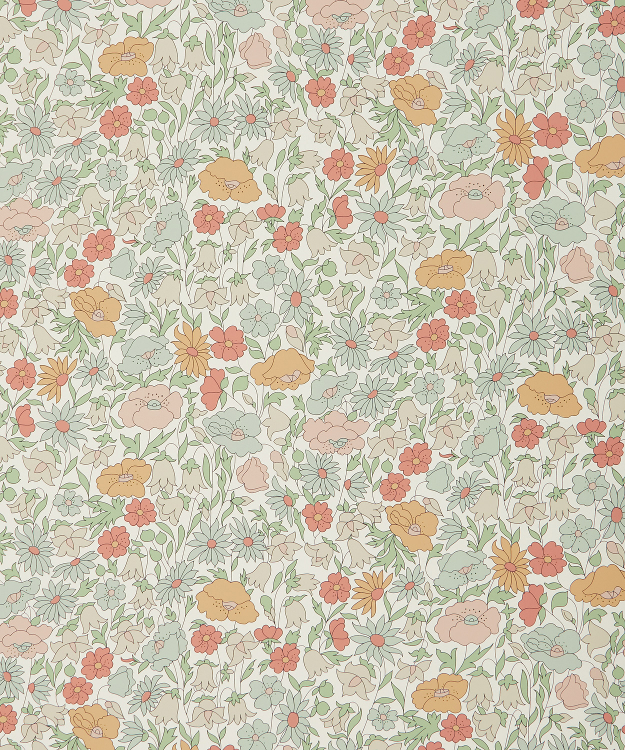 Tapete Poppy Meadowfield - Lichen