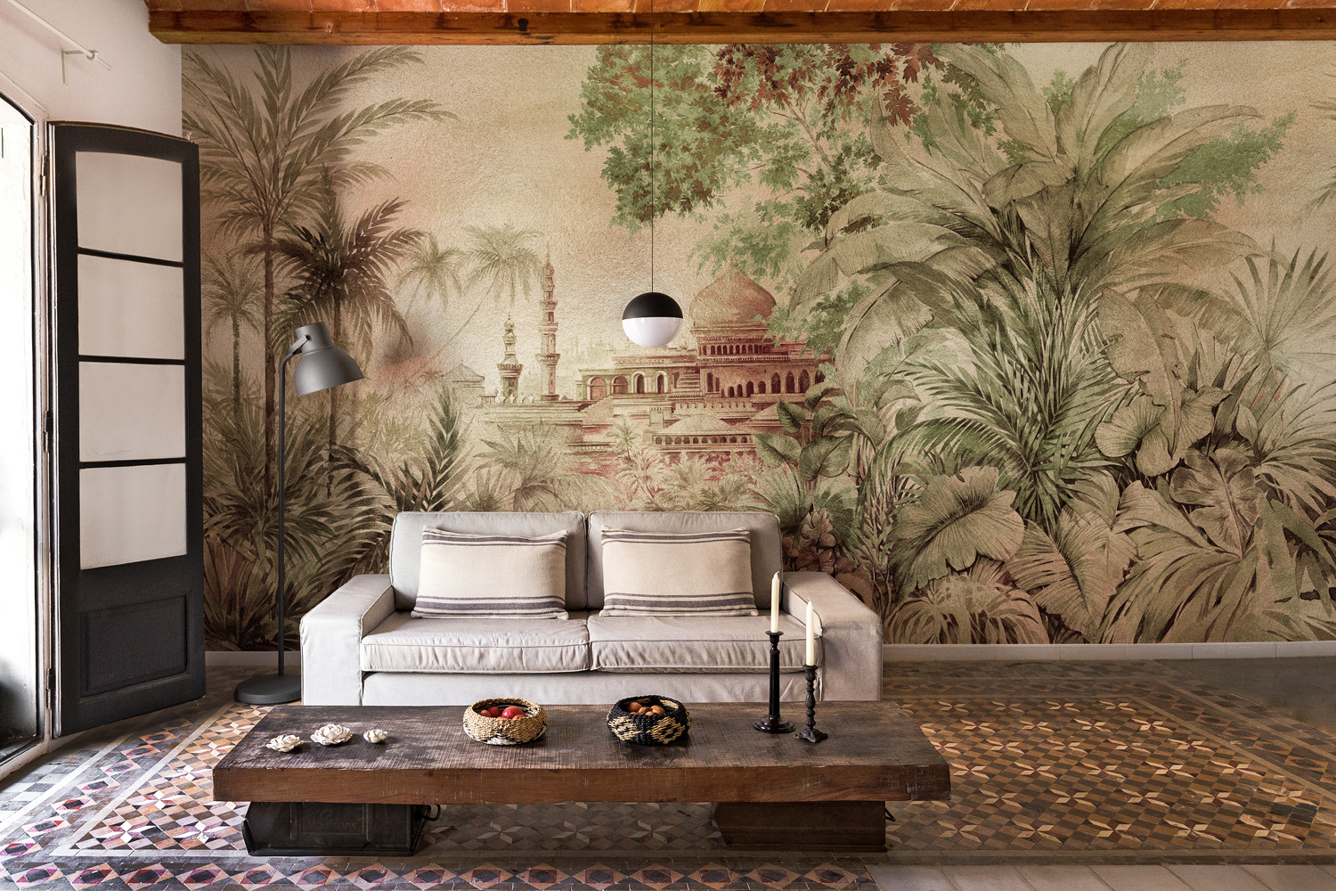 Wandbild Taj Majal Metallics - Gold