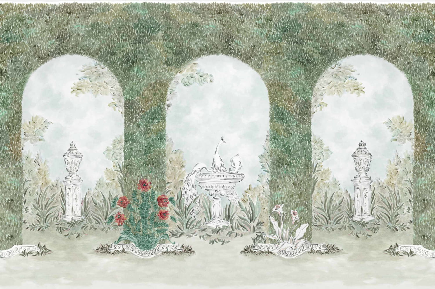 Wandbild Alcazar - Celadon