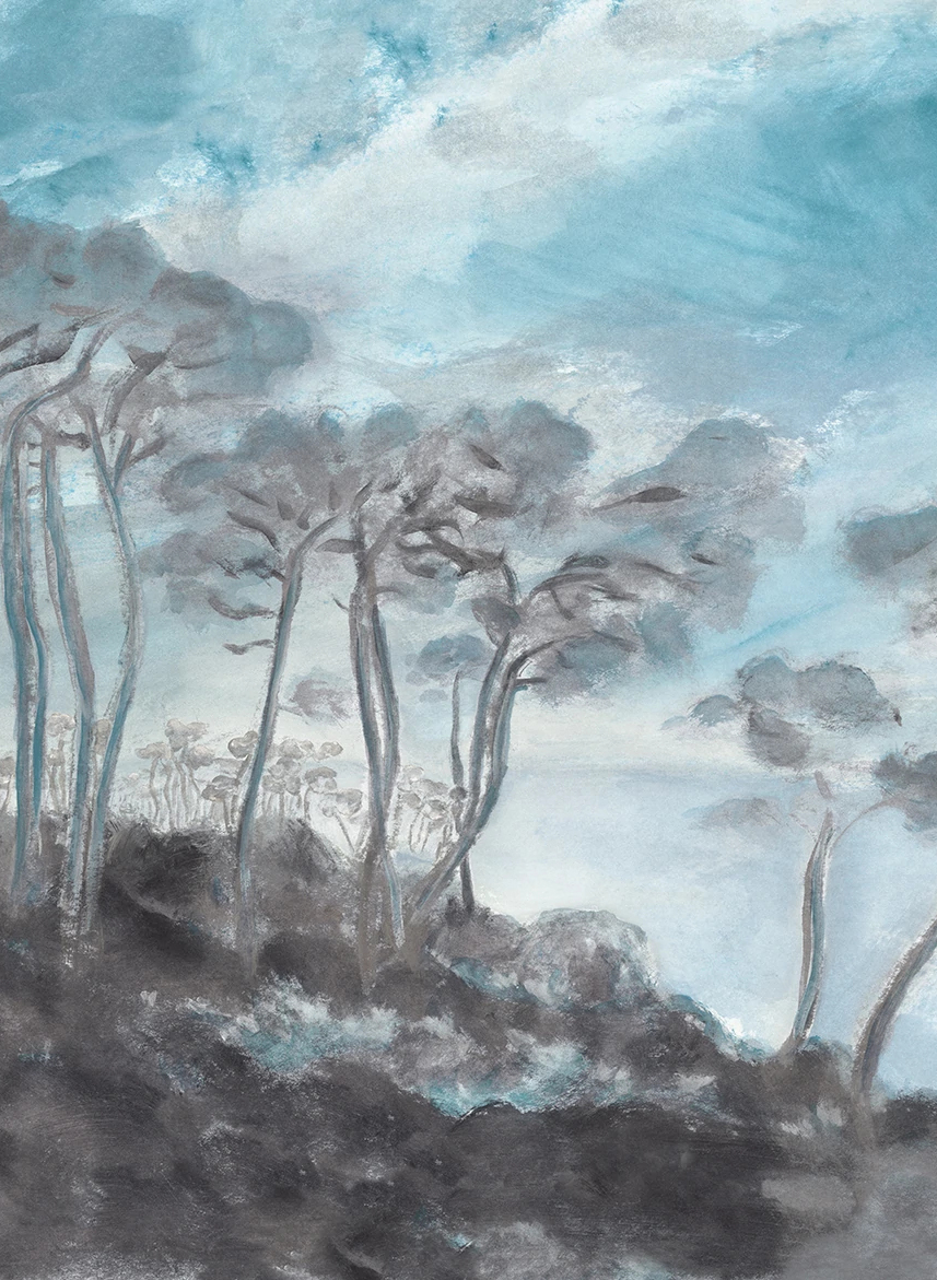 Wandbild Les Landes - Hiver
