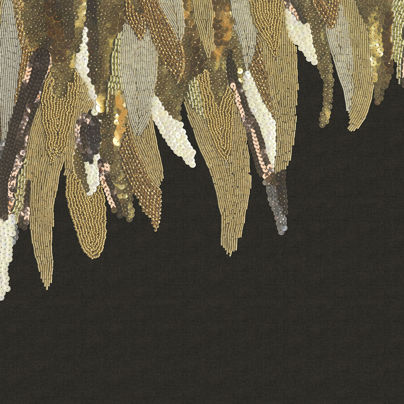 Wandbild Fancy Feather - Black Up