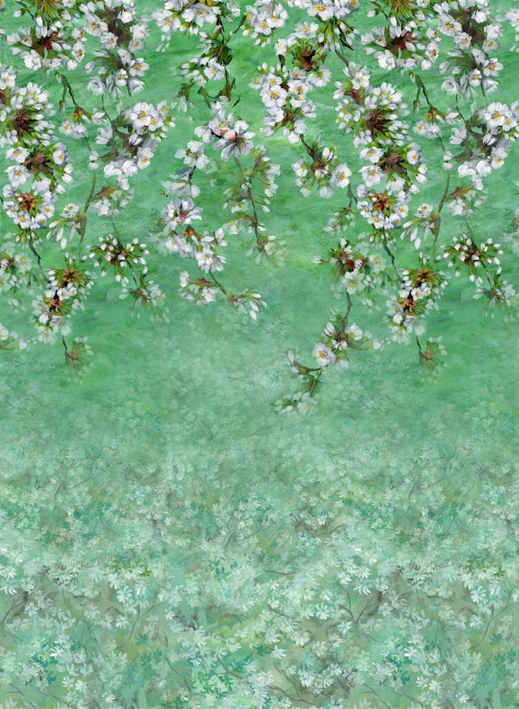 Wandbild Assam Blossom - Emerald