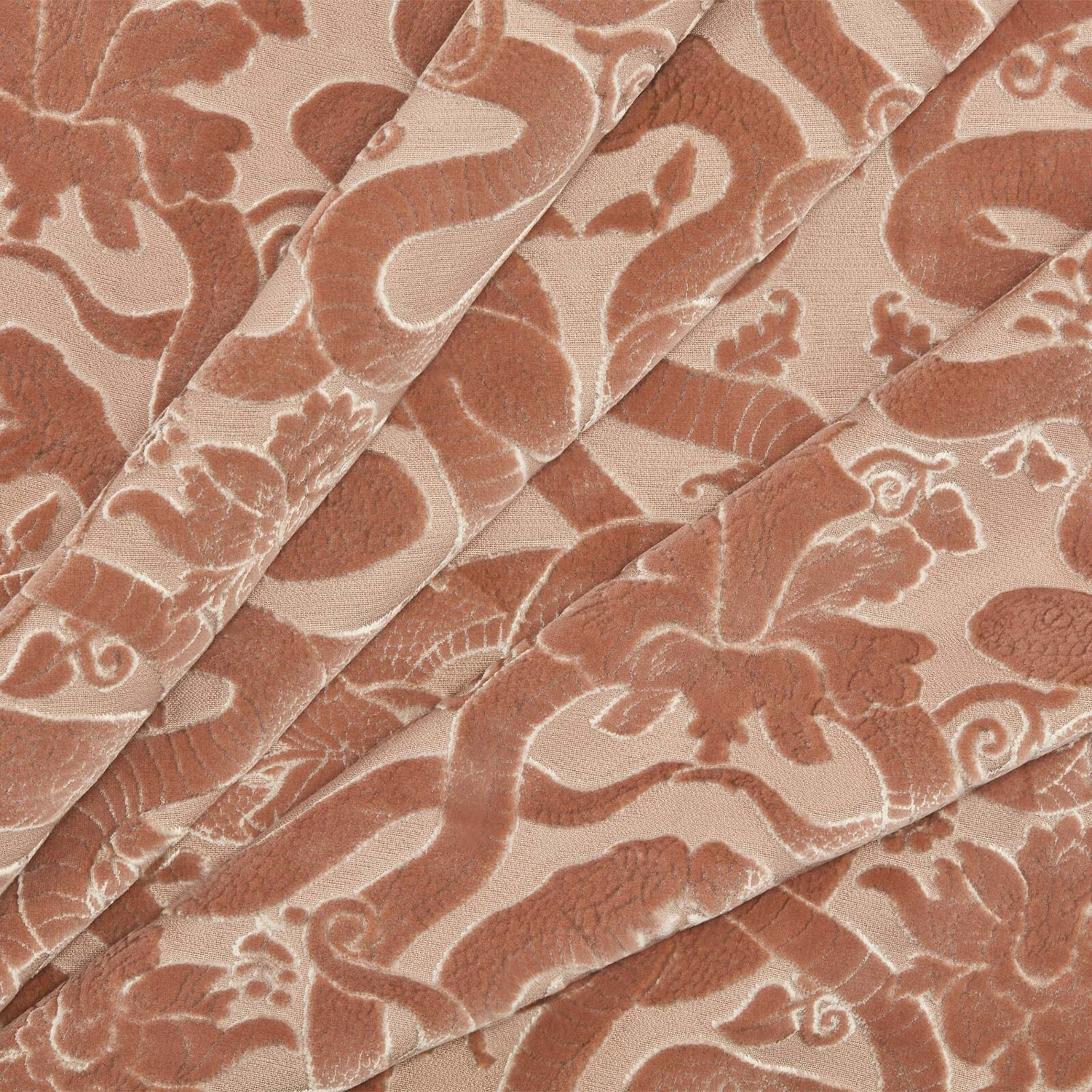 Stoff Anaconda - Cut Velvet - Dusk Pink