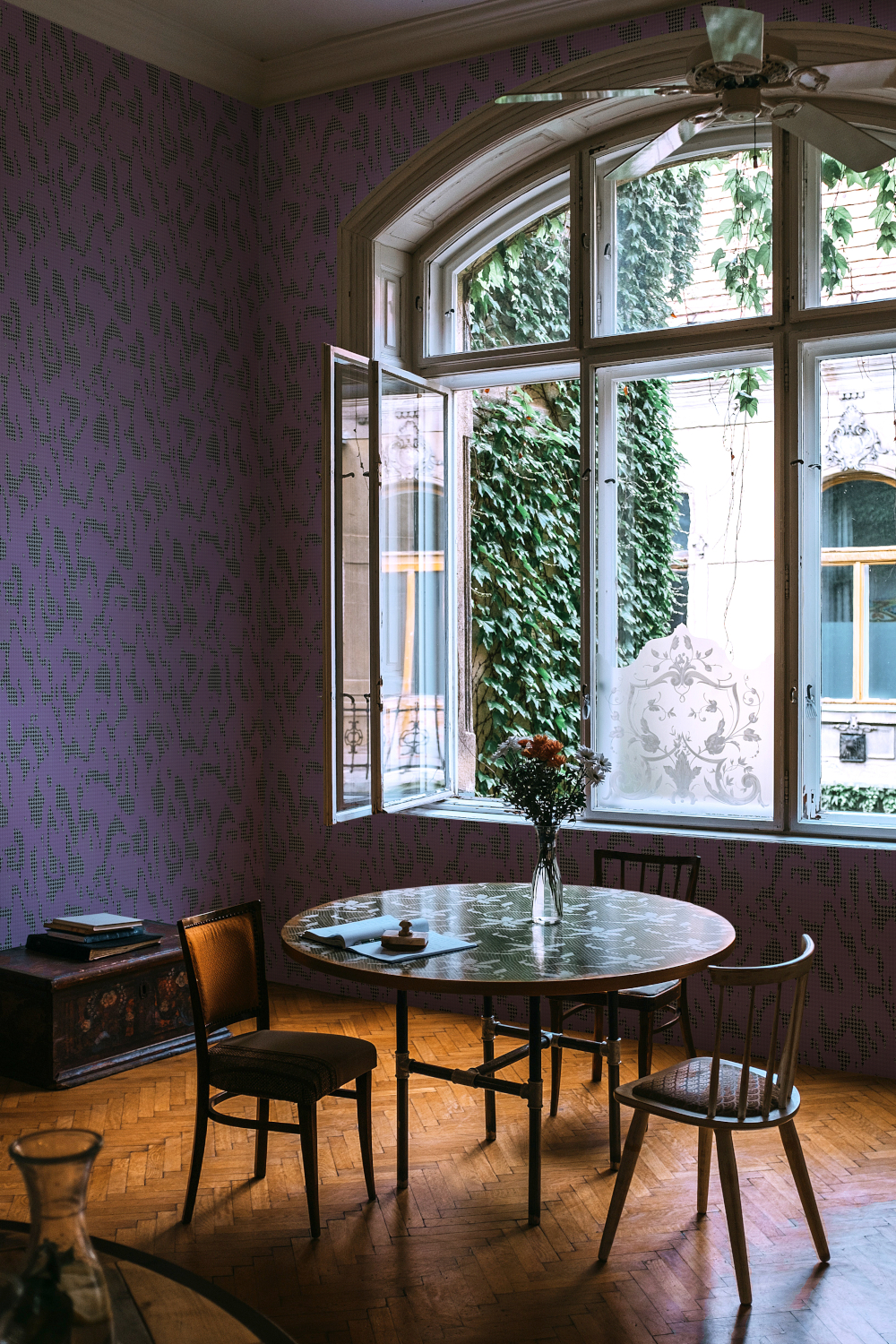 Tapete Moire Screen - Violet