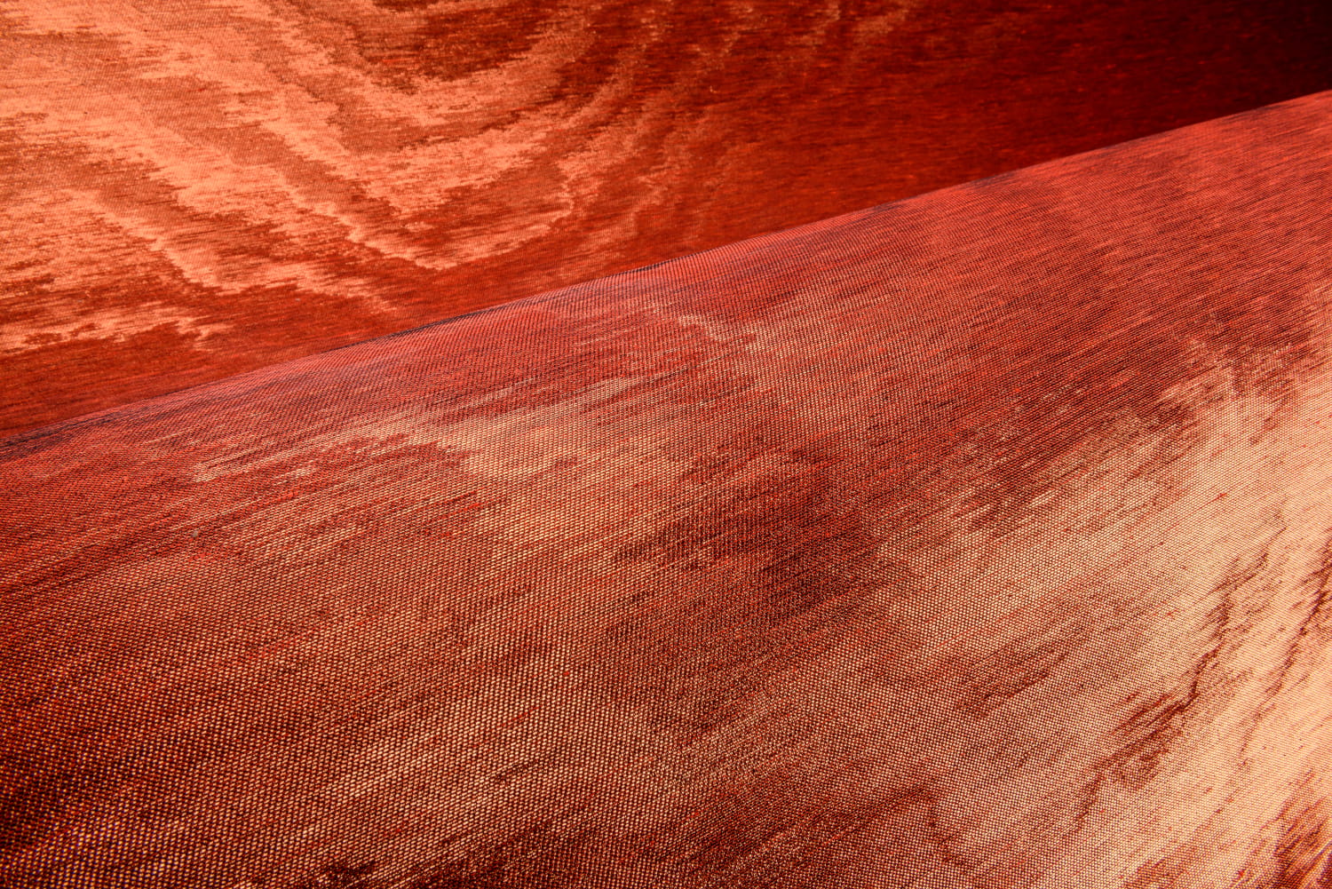 Tapete Moire - Sunset Orange