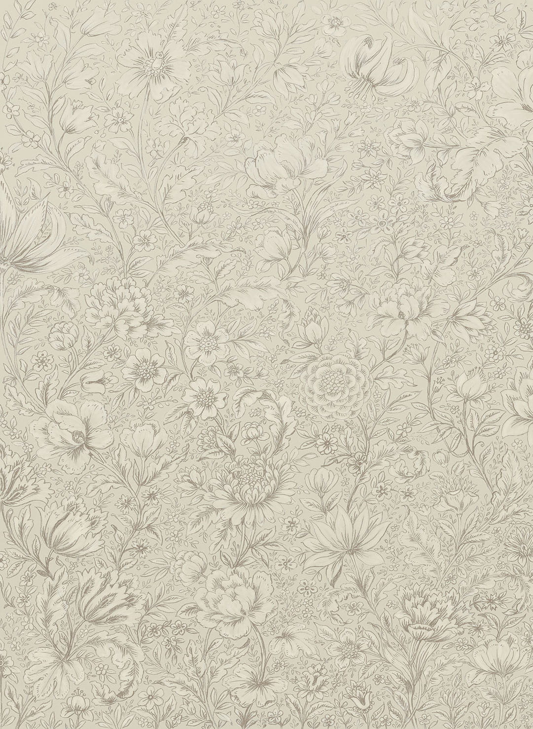 Wandbild Rosarium Cream - L