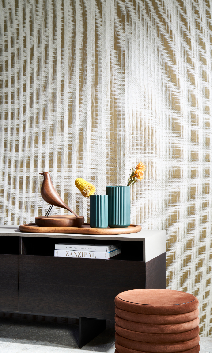 Tapete Waffle Weave - Camouflage White