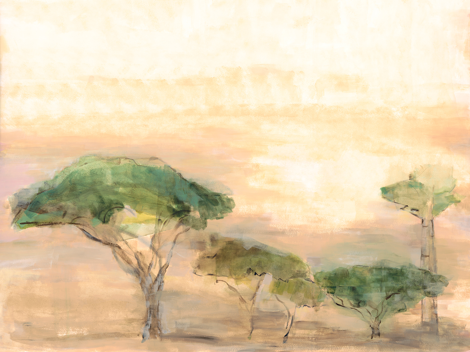 Wandbild Serengueti - Ocre