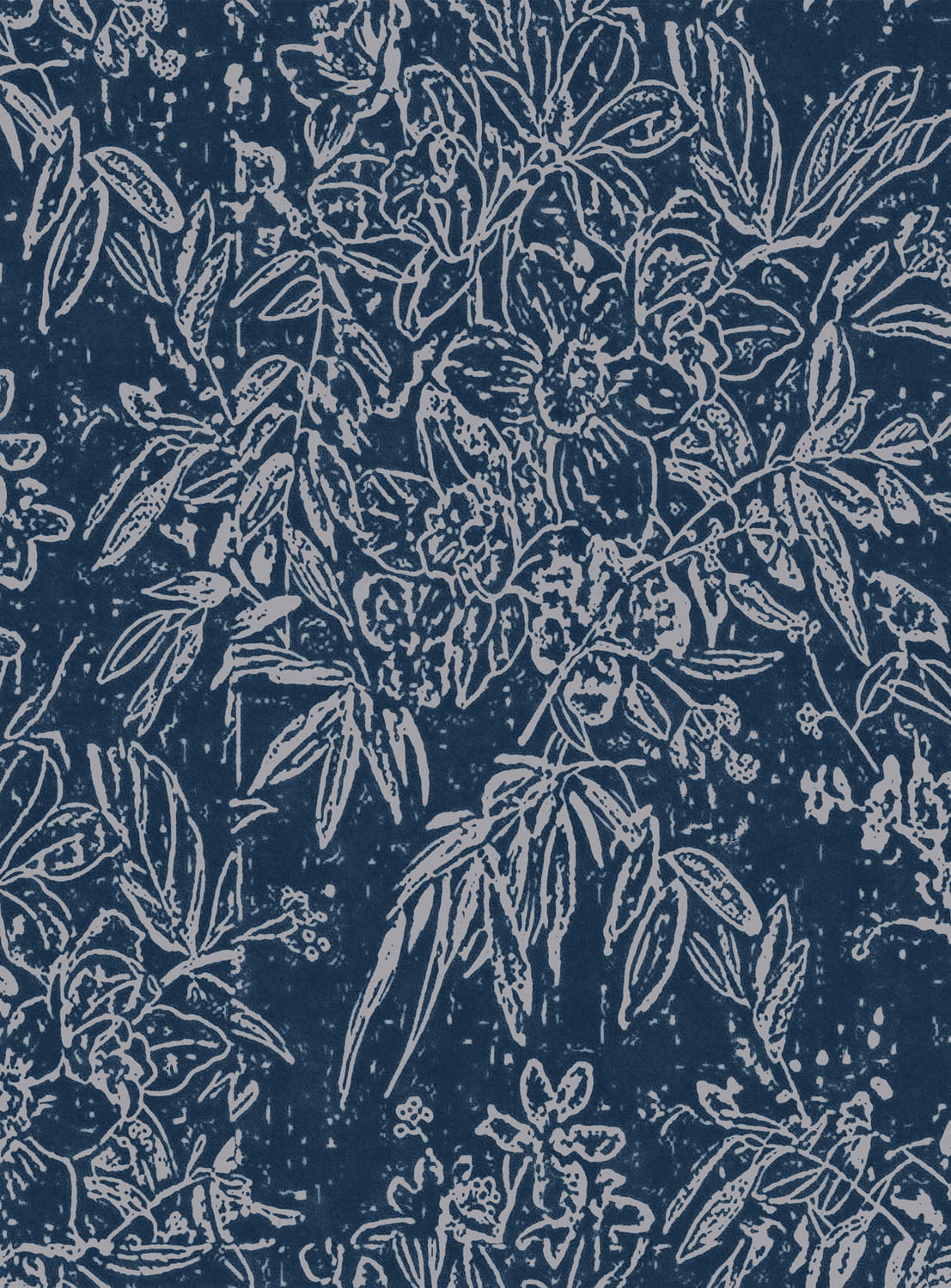 Tapete Cherry Orchard - Indigo/ Grey