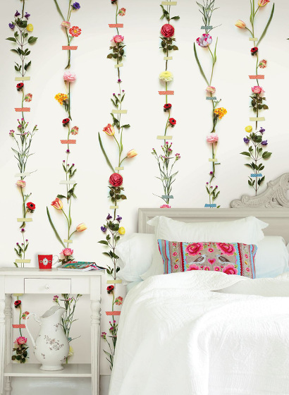 Carta da parati Flower Garland