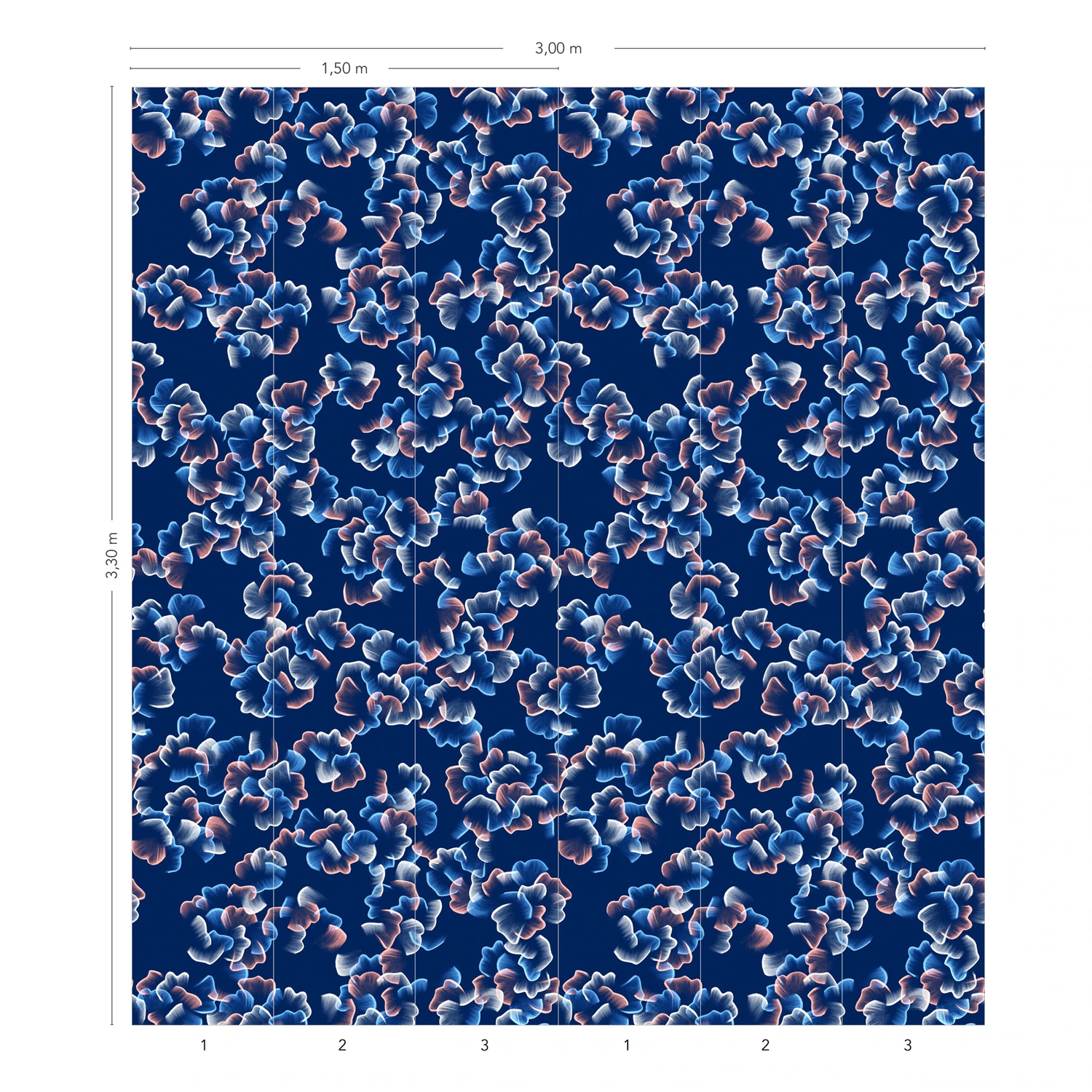 Wandbild Printemps - Bleu