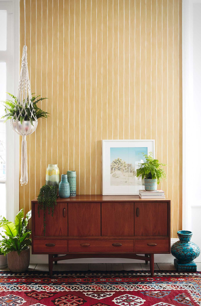 Tapete Marquee Stripe - Mustard