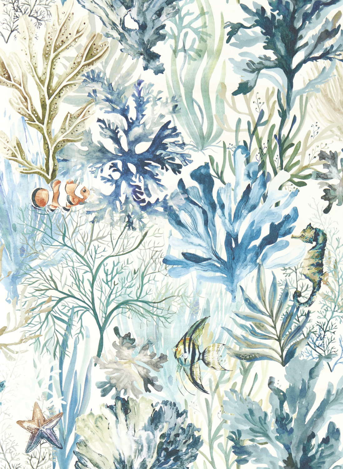 Carta da parati Oceana - Denim