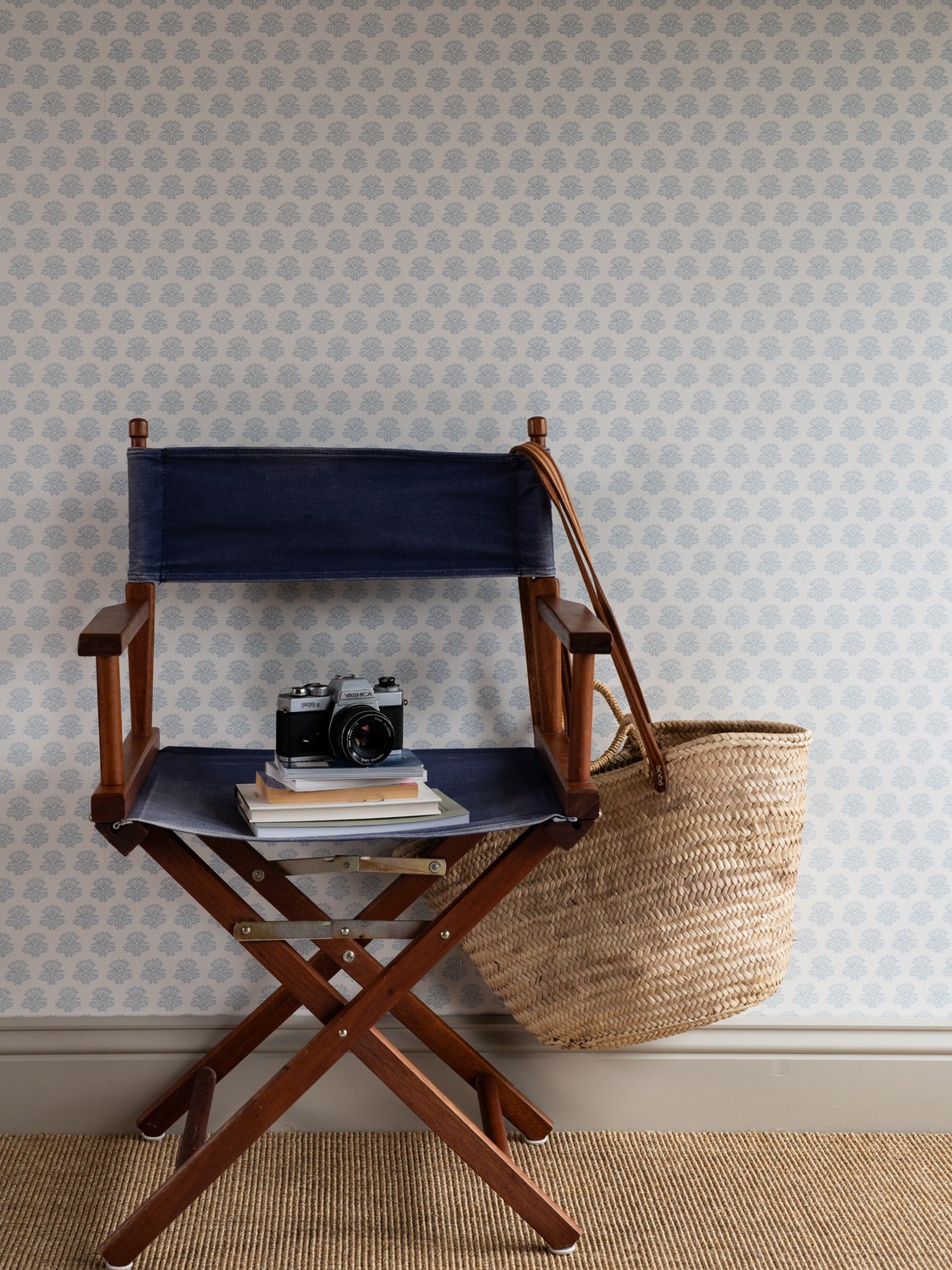 Wallpaper India - Vintage Blue