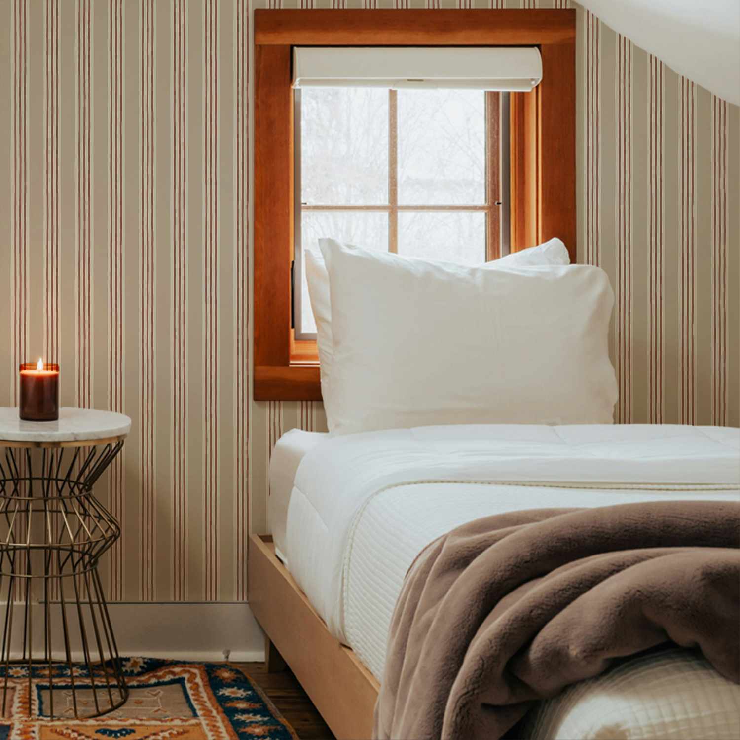 Tapete Kemble Stripe - Hibernacle/ Cromwell Stone/ Saltridge