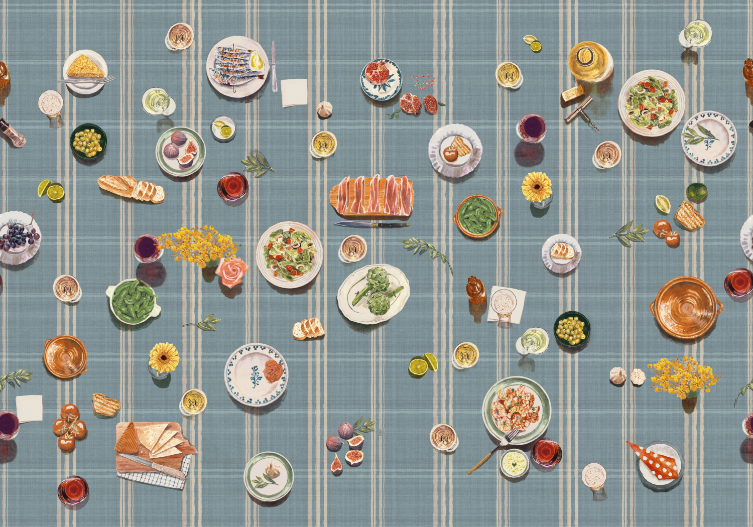 Wandbild Tapeo - Stripes