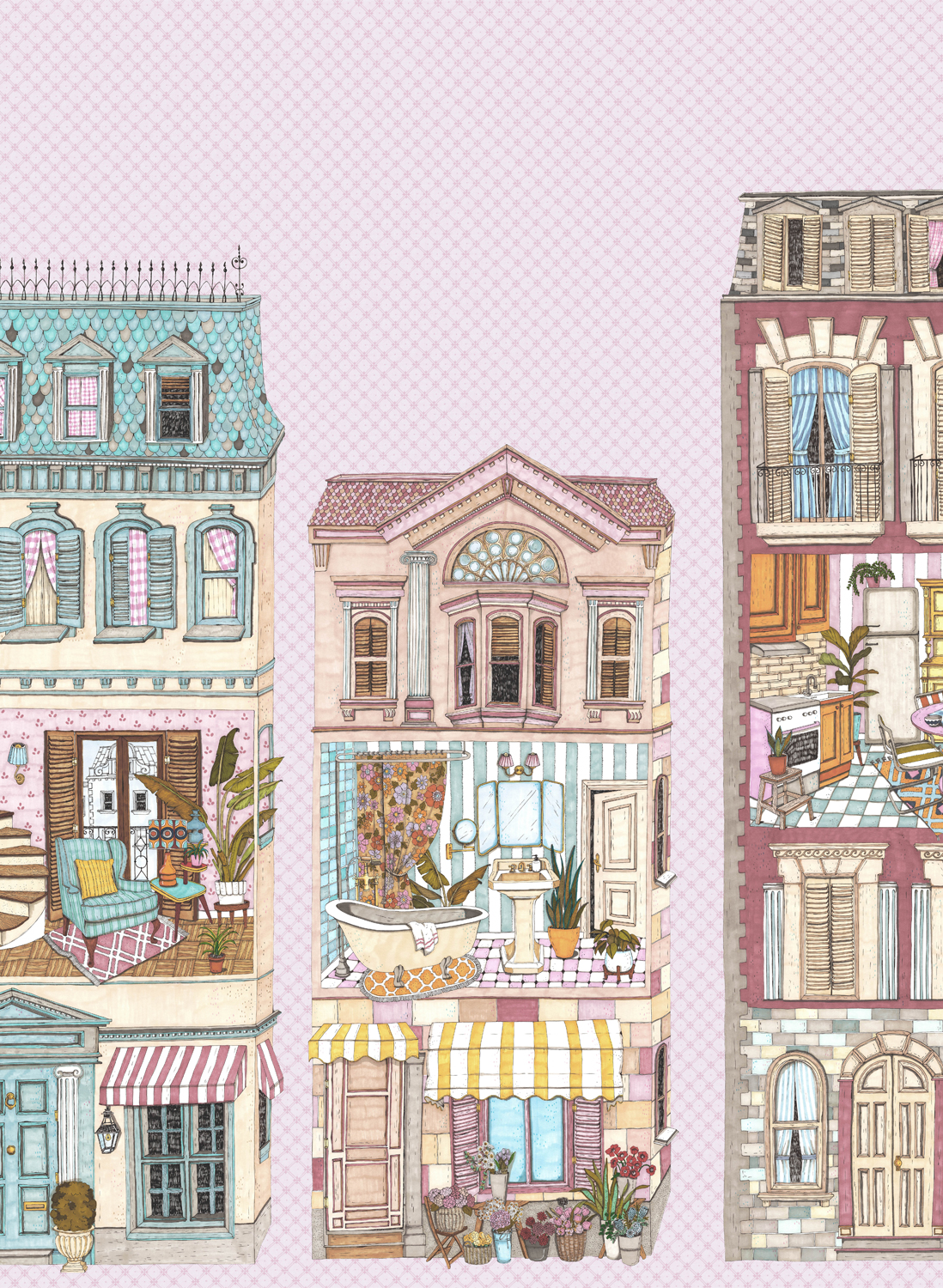 Wandbild Dolls House - Pinky