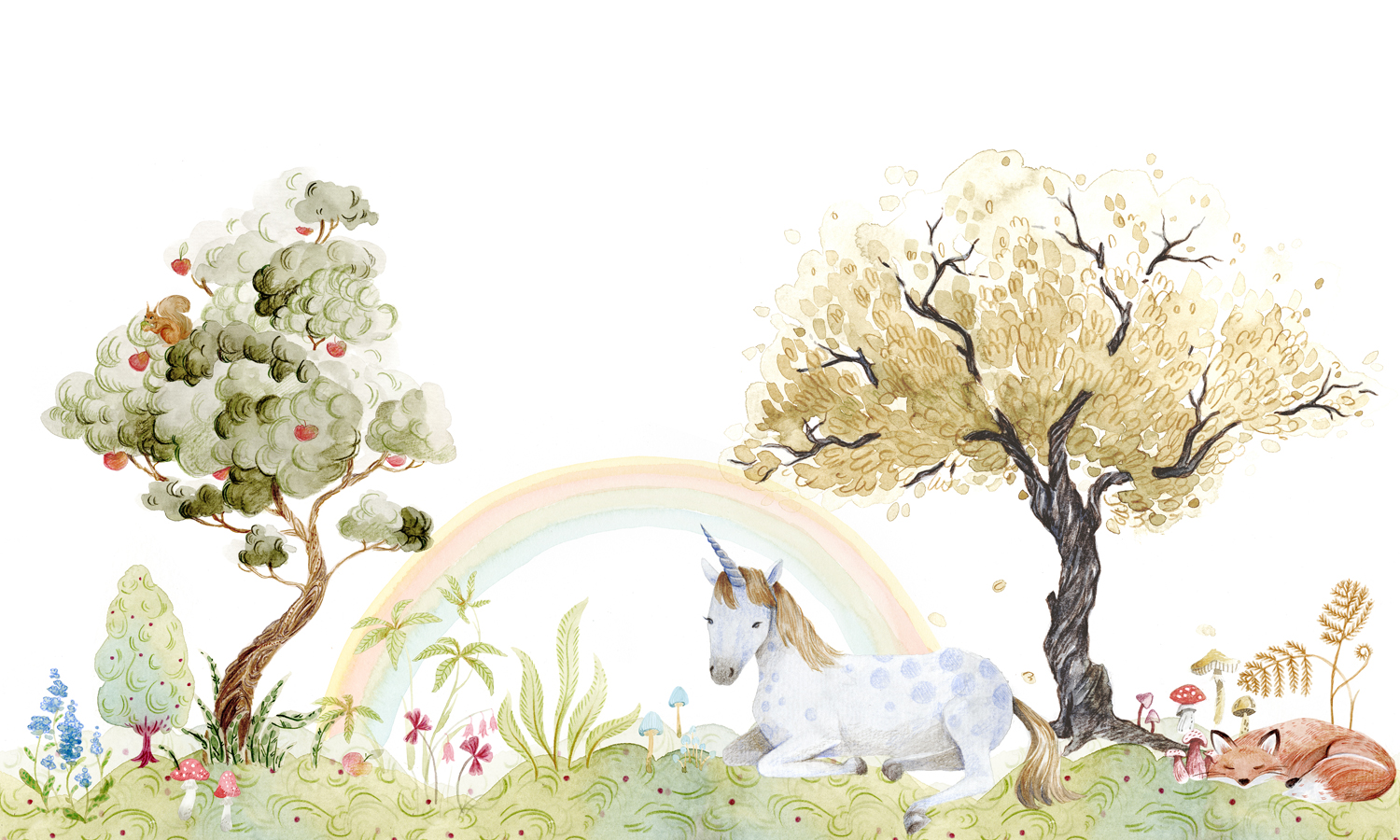Wandbild Unicorn Dream - Sky