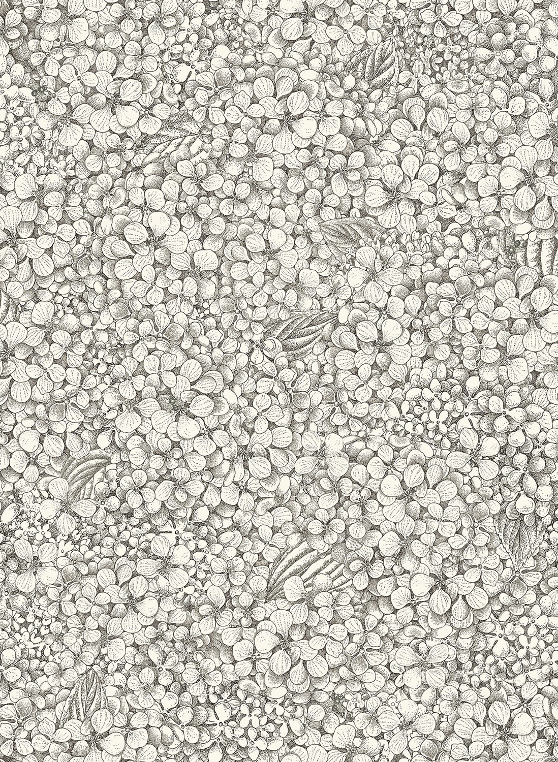 Tapete Ortensia - Black/ White