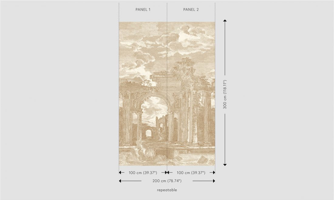 Wandbild Rovine - Toffee
