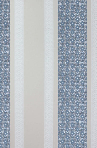 Tapete Chantilly Stripe - Sapphire/ White/ Stone