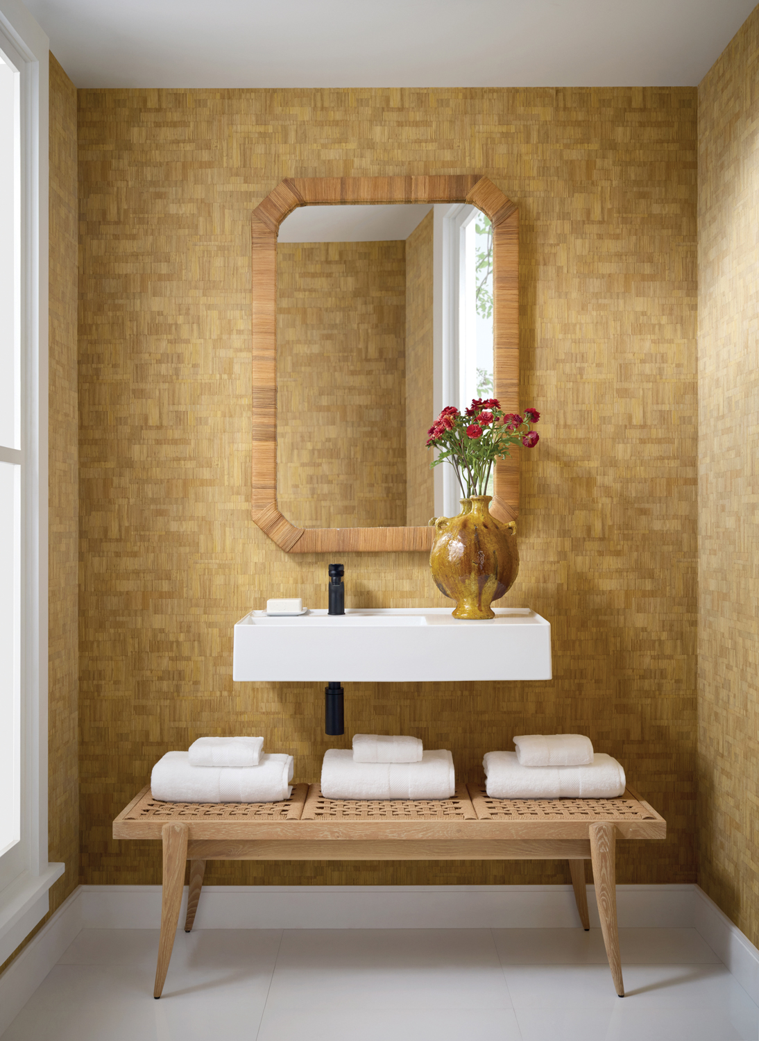 Tapete Bamboo Mosaic - Natural