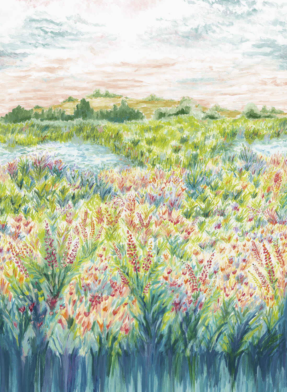 Wandbild Wildbloom - Summer
