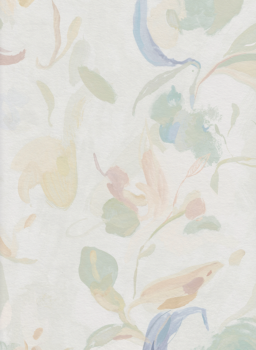 Tapete Abstract Blooms - green