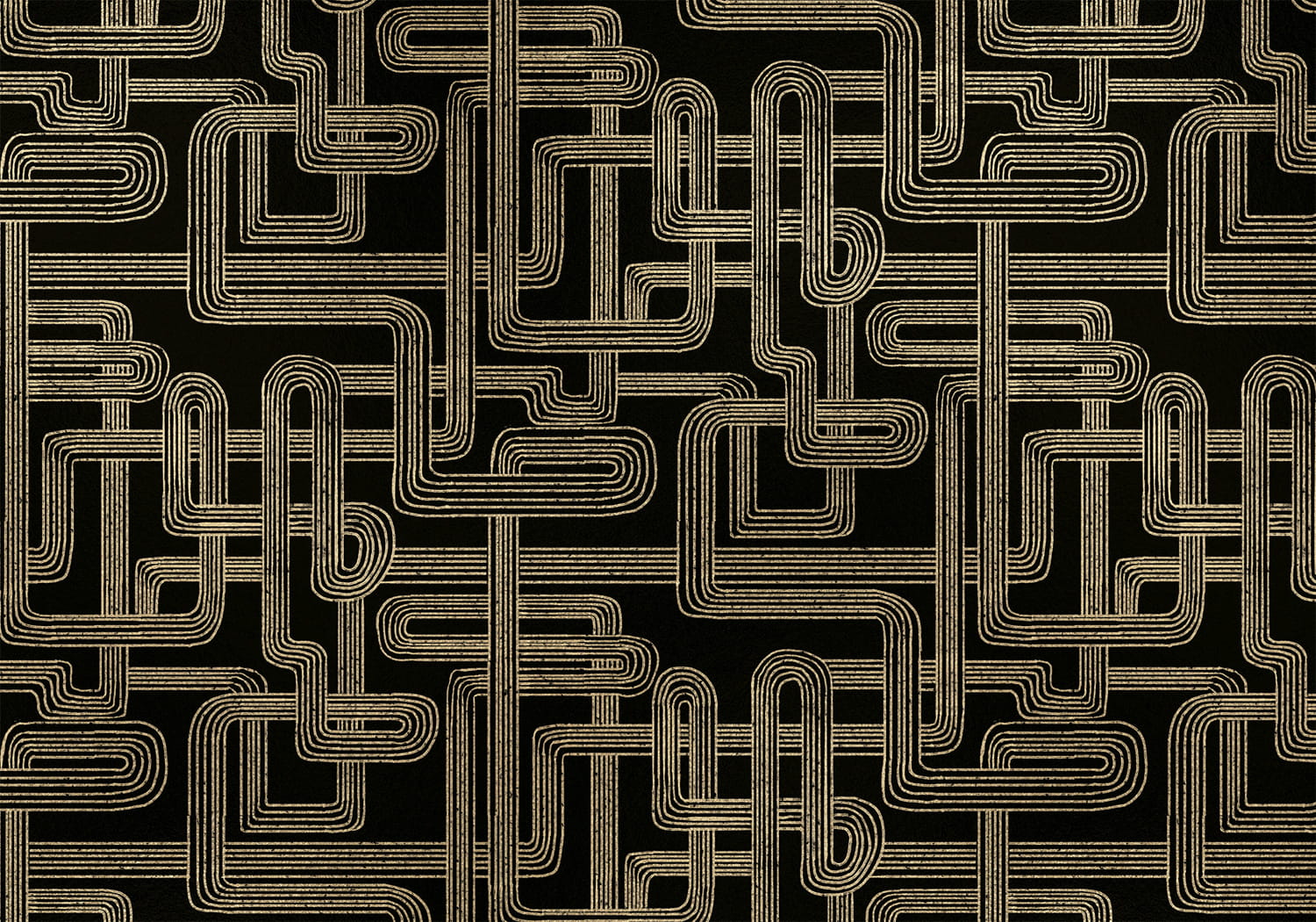 Wandbild Gatsby Metallics - Black