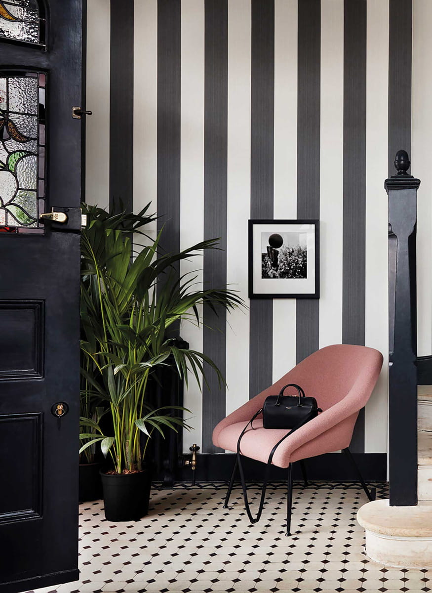 Tapete Jaspe Stripe - Black/ White