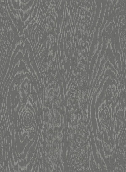 Tapete Wood Grain - Black/ Silver