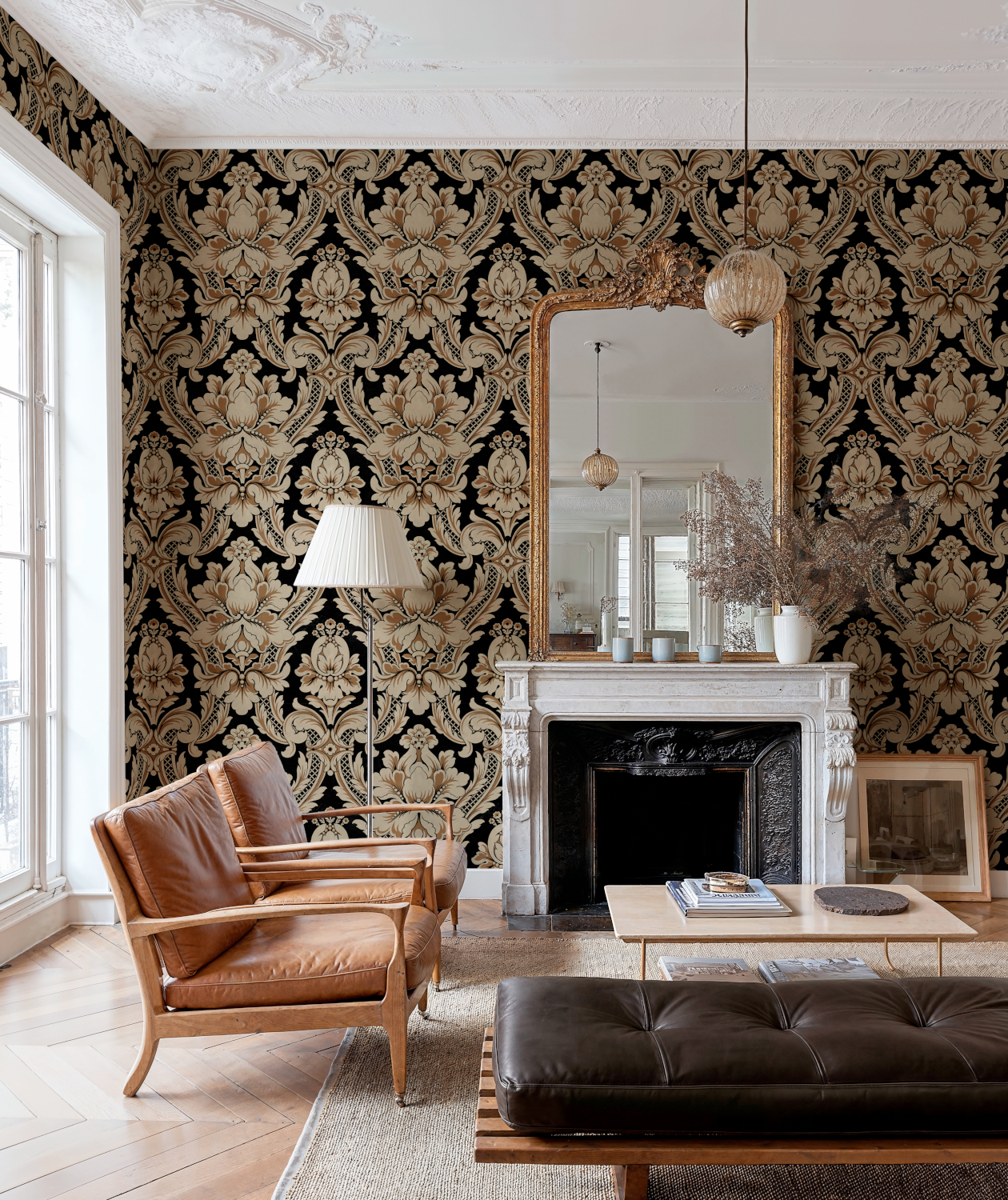 Tapete Venetian Damask - Onyx