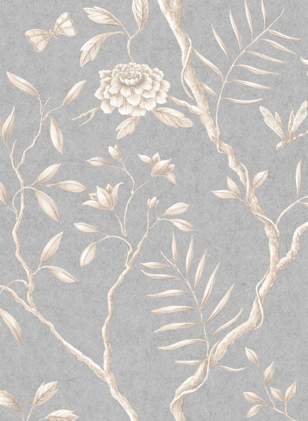 Wallpaper Jasper Peony - Smoke