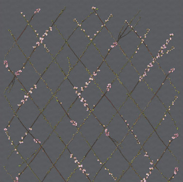 Wandbild Winding Spring - Black
