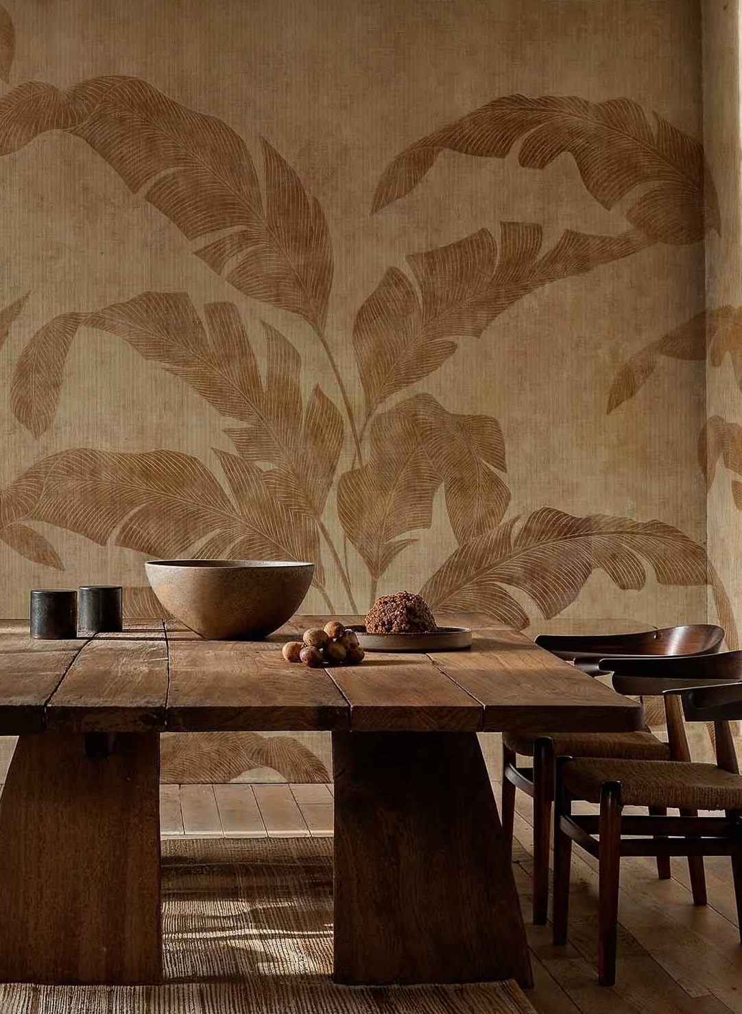 Wandbild Leaves Shadow Bamboo