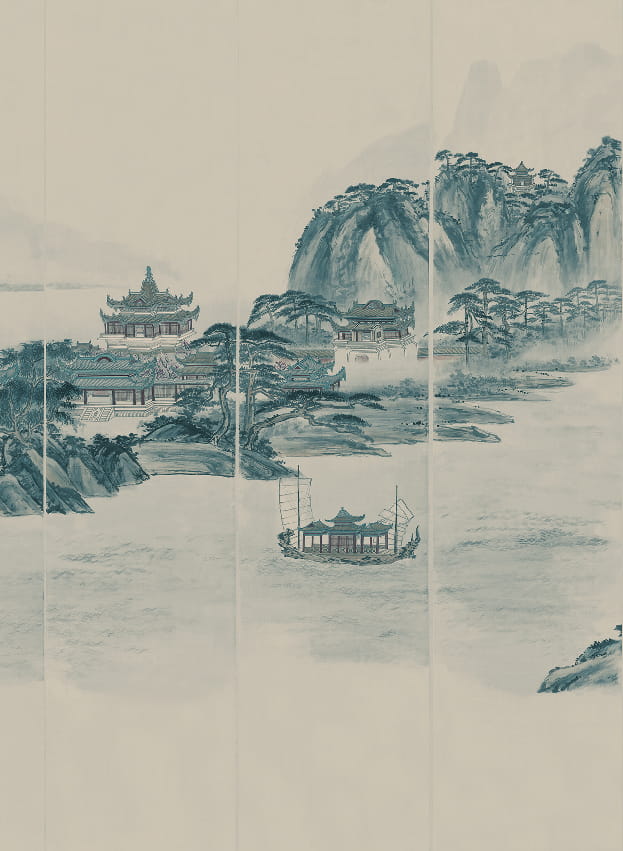 Wandbild Kaisui - Blue Panel 5