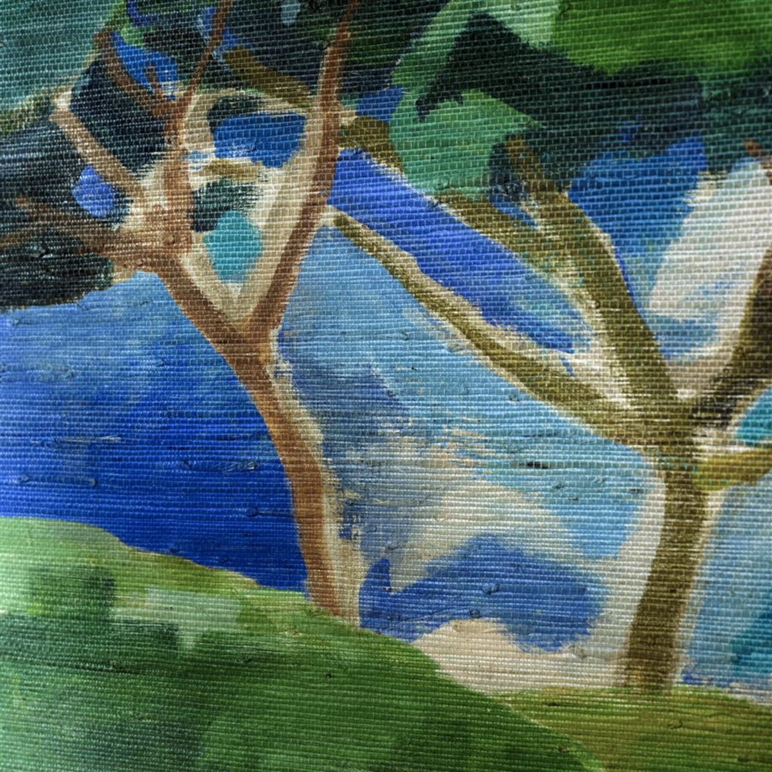 Tapete Matsu Grasscloth - Cobalt