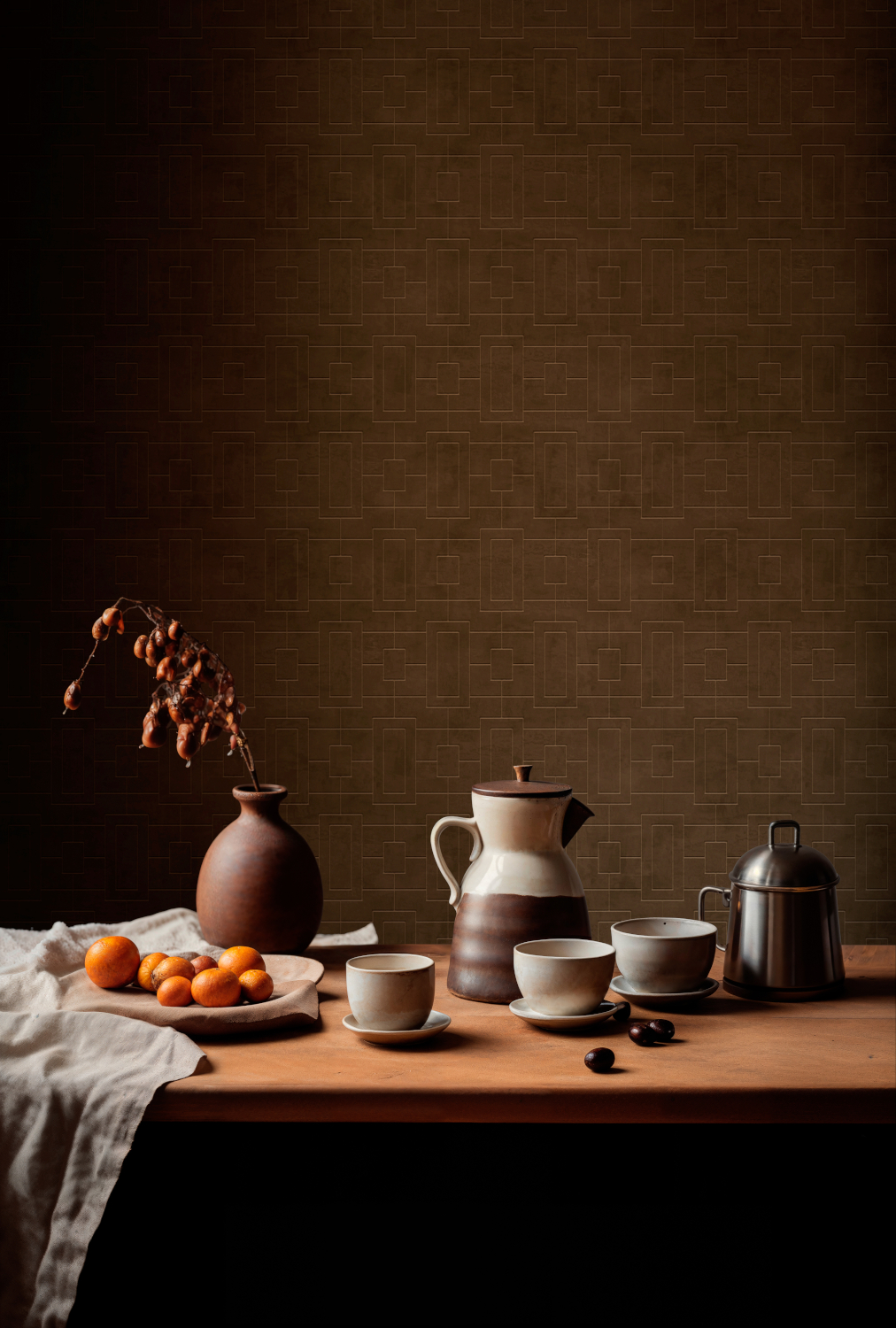 Tapete Fretwork - Chocolate