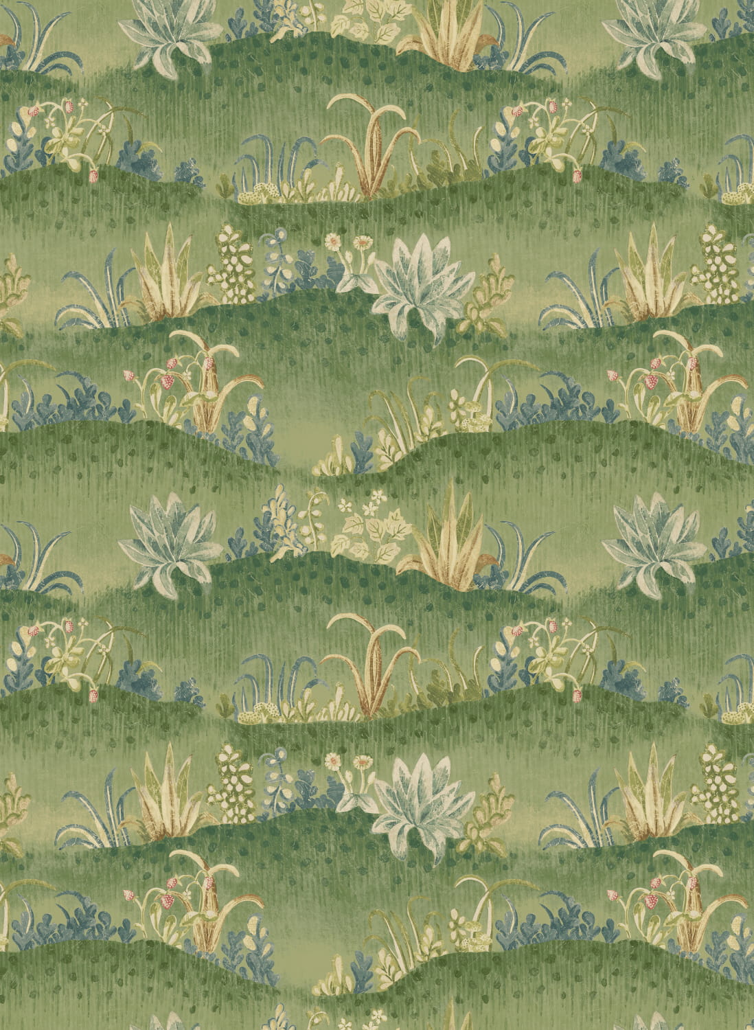 Tapete Garden Tapestry - Royal Green