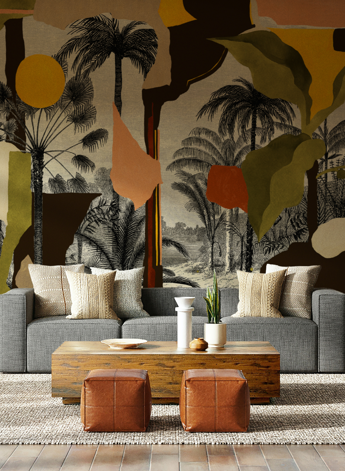 Wandbild Colonial Abstraction