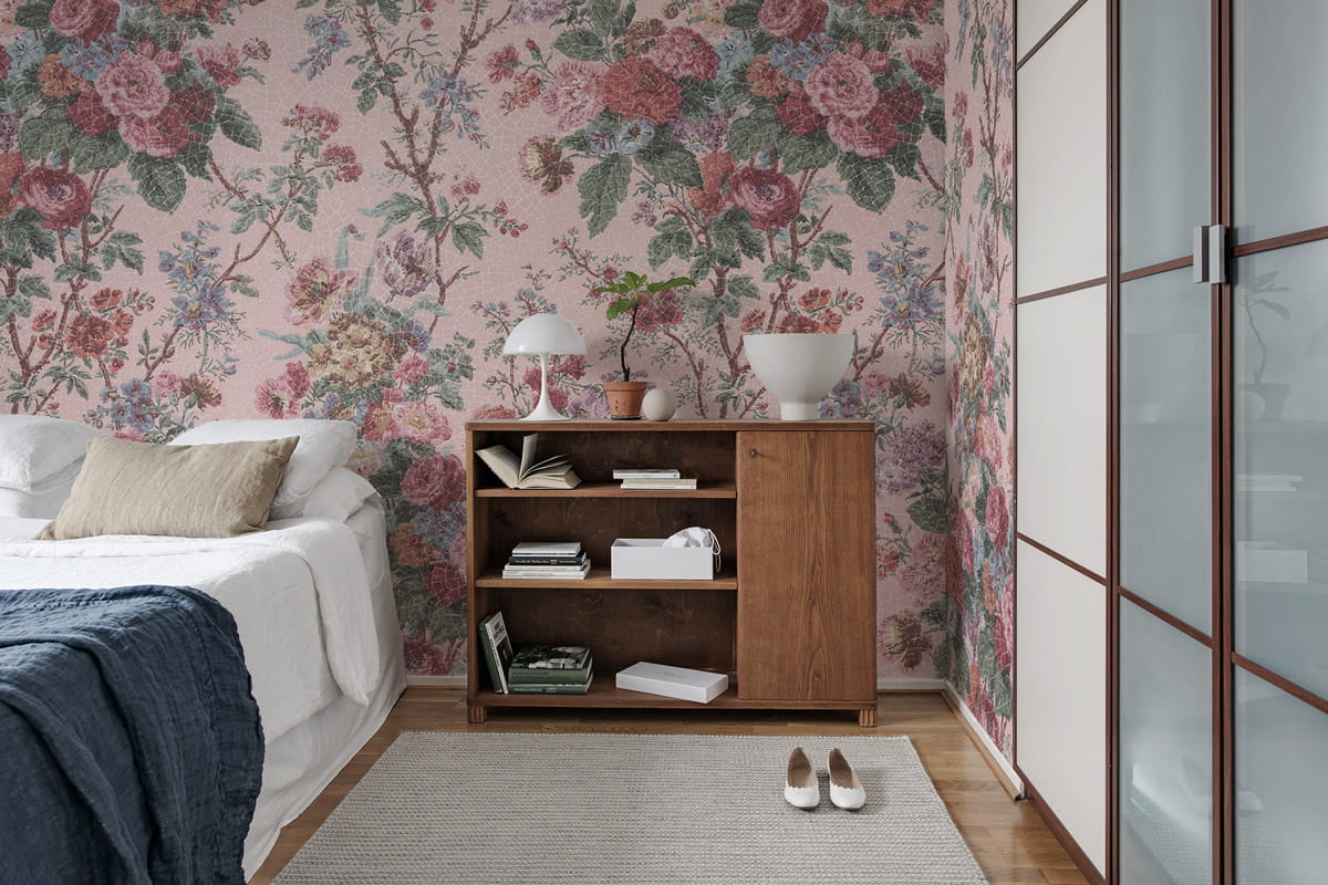 Wandbild Porcelain - Pink