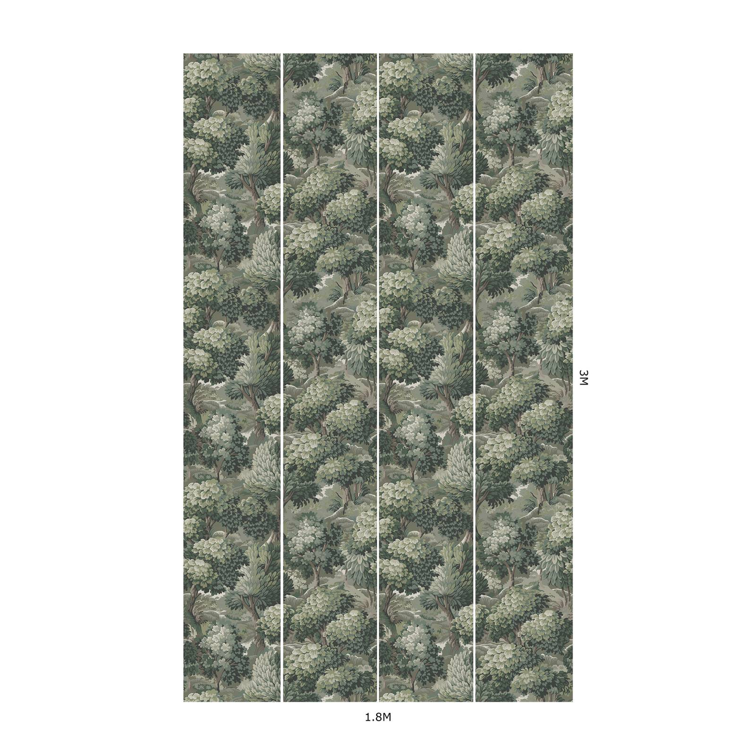 Carta da parati Nemor - Verde