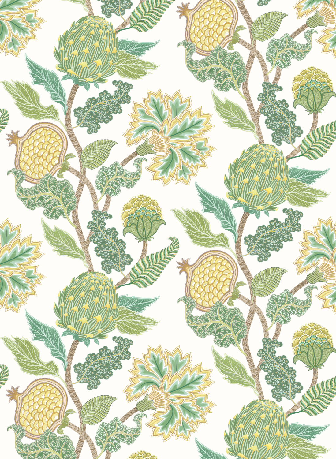 Tapete Cynara - Leaf/ Lemon