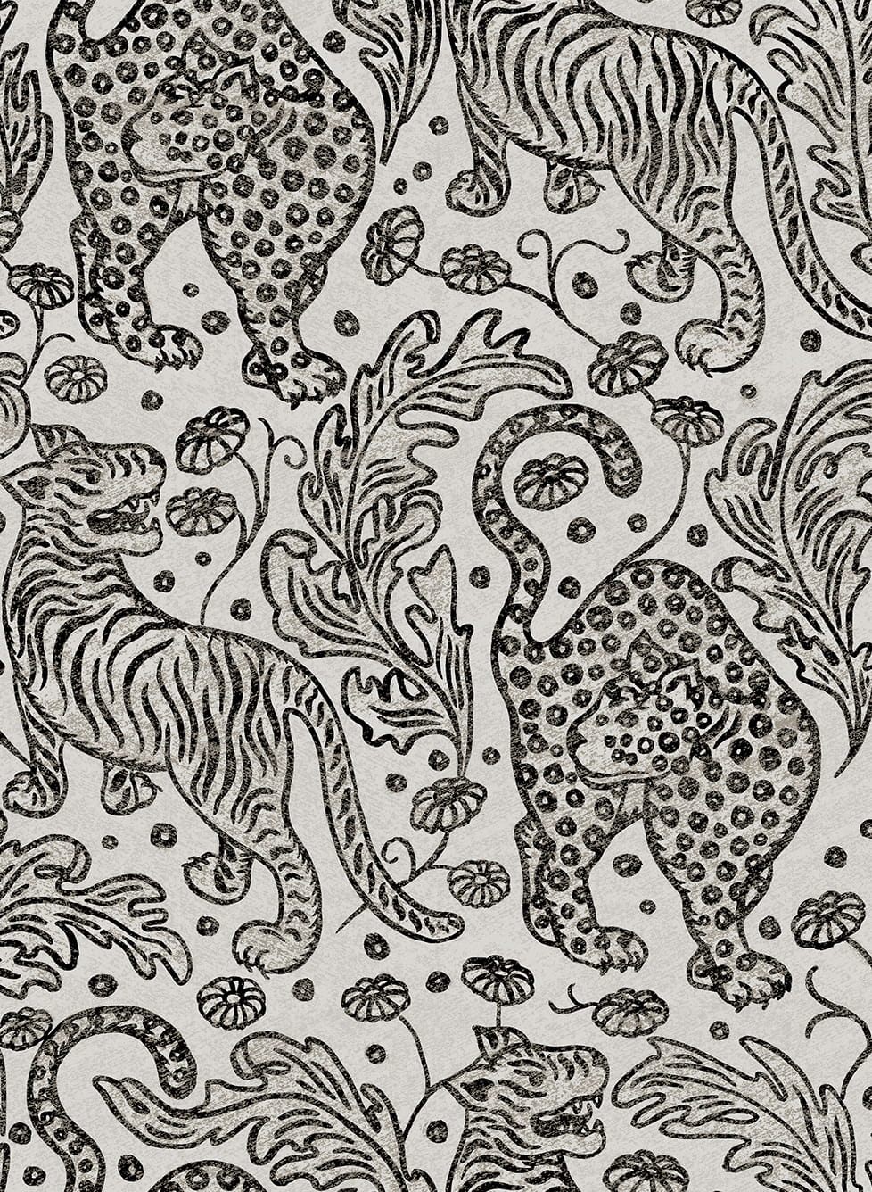 Tapete Year Of The Tiger - Graphite