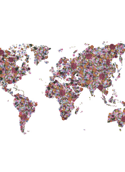 Wandbild World - Multi