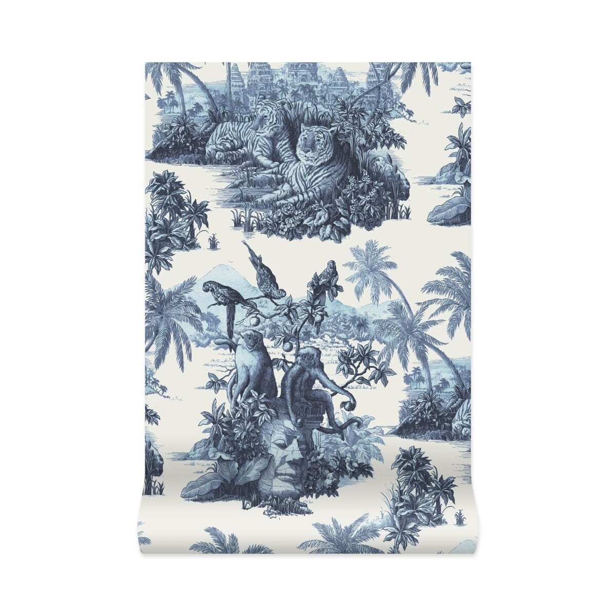 Tapete Sumatra - Offwhite/ Azure