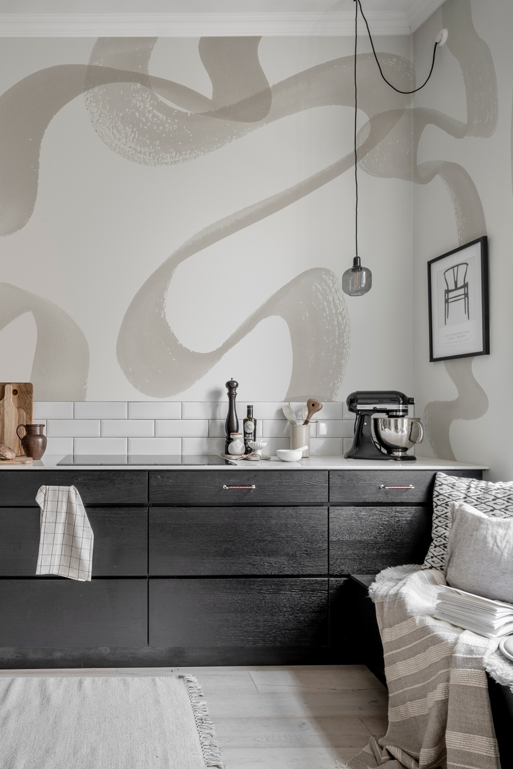 Wandbild Waves - Beige