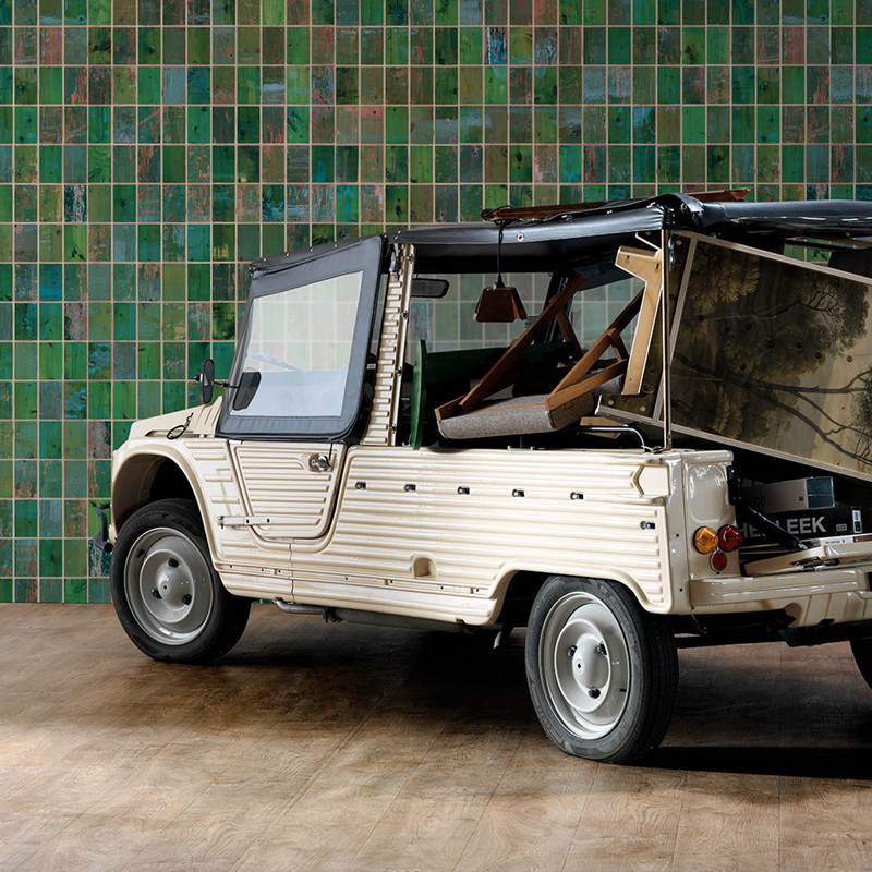 Tapete Waste Tiles - green
