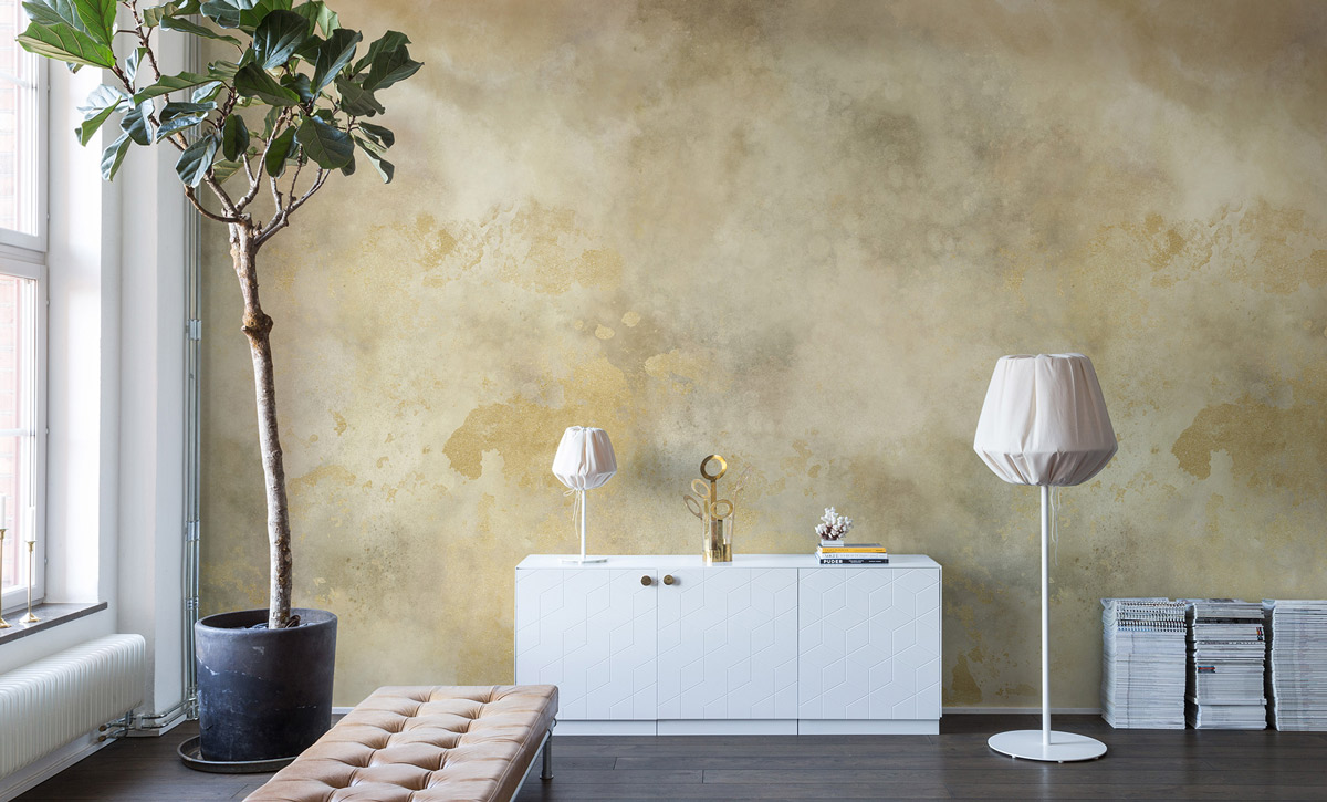 Wandbild Colour Clouds - Gold
